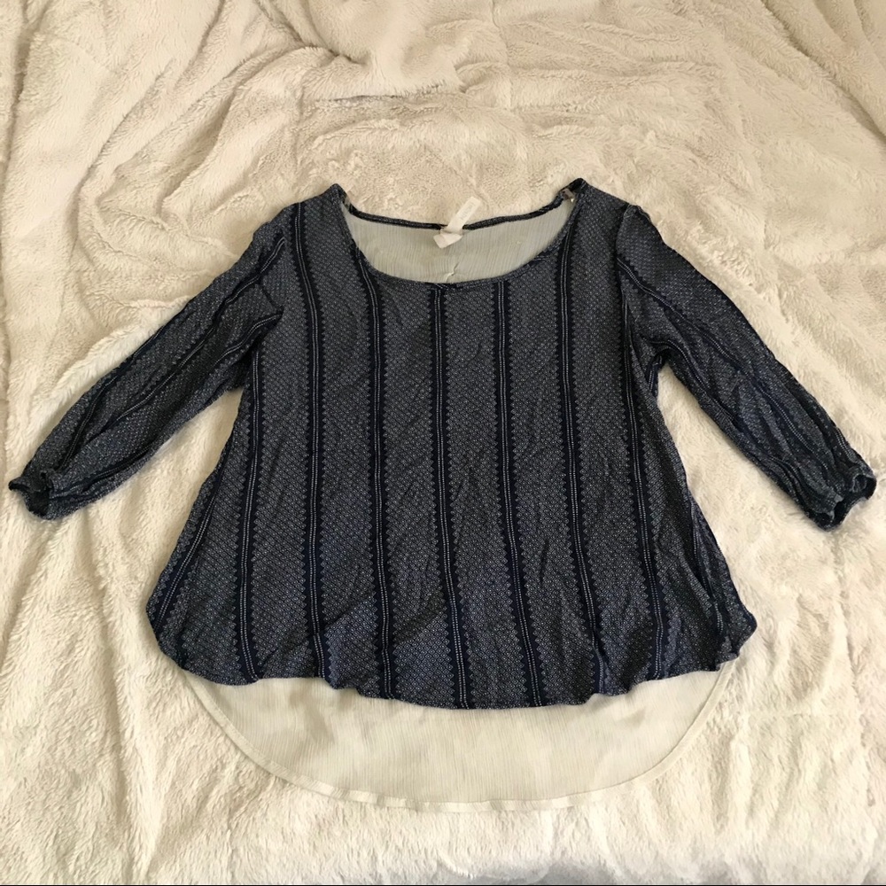 MINIMI 3/4 Sleeve Top w/ Bow in the Back